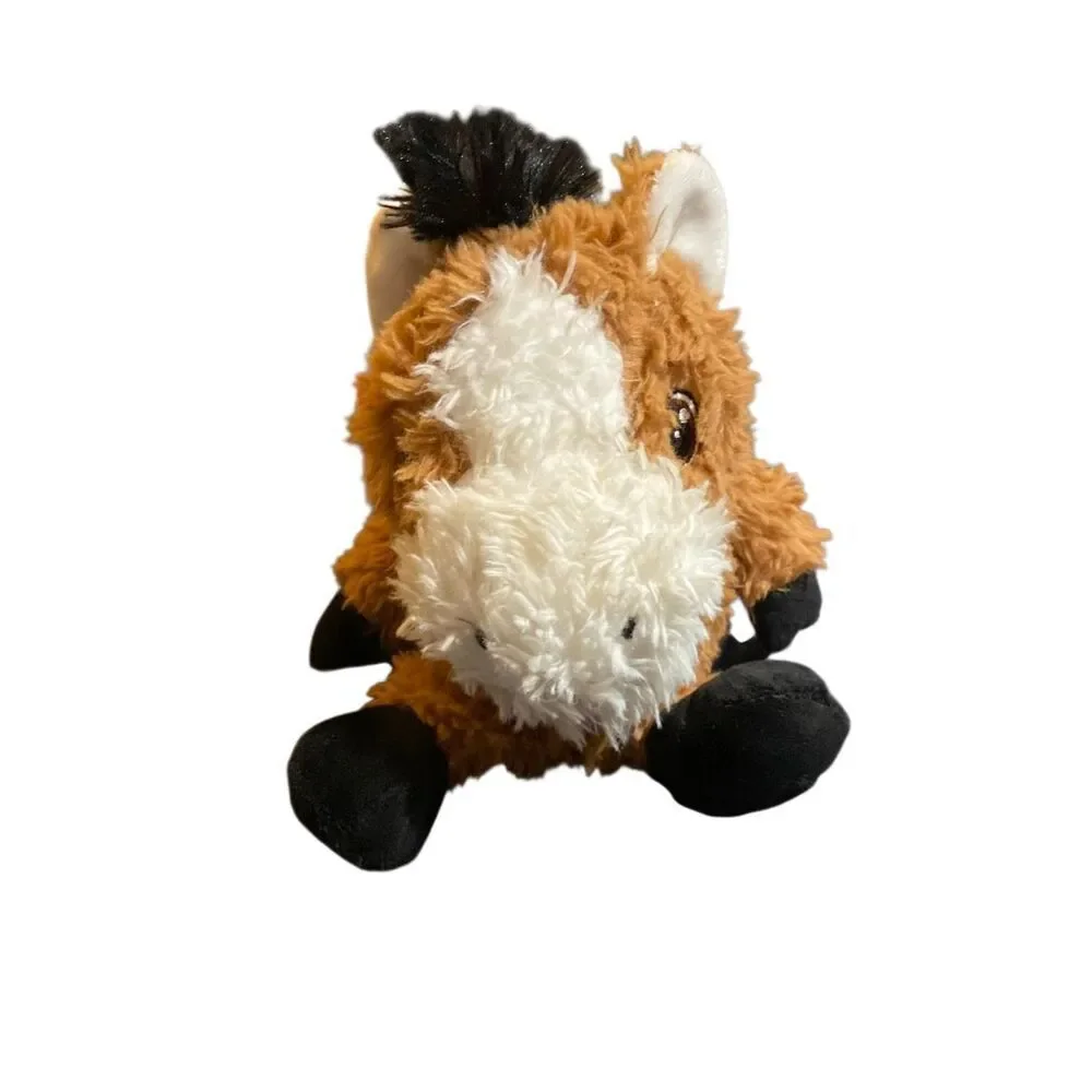 Mty international  Hand puppet horse plays, music, notes of old, McDonald, plush